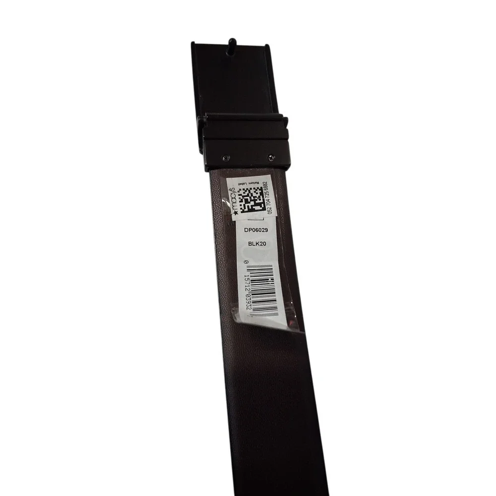 Perry Ellis Men's size 32 Reversible Leather Belt Black Pattern Plaque Career‎